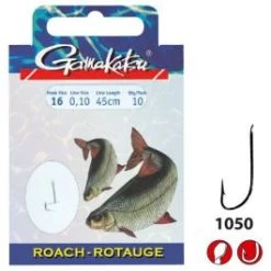 Gamakatsu Roach Onderlijnen Haak 12/ 0,14 Mm 45 Cm