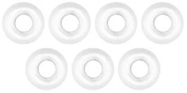 Omura Tungsten Kralen GLEUF Gat Wit 2,8 Mm 3 Omura Tungsten Kralen GLEUF Gat Wit 2,8 Mm