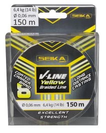 Seika V-Line Geel Gevlochten Lijn 0,12 Mm