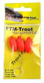 FTM New Generation Trout Pilots Rood Ovaal 12 Mm
