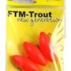 FTM New Generation Trout Pilots Rood Ovaal 15 Mm -Vissen Verkoop trout pilots 15 mm ovaal