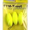 FTM New Generation Trout Pilots Geel Ovaal 15 Mm -Vissen Verkoop trout pilots 15 mm ovaal 1