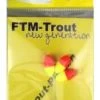 FTM New Generation Trout Pilots Geel/ Rood Ovaal 7,3 X 15 Mm