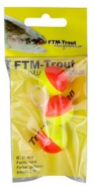 FTM New Generation Trout Pilots Geel/ Rood Rond 21 Mm
